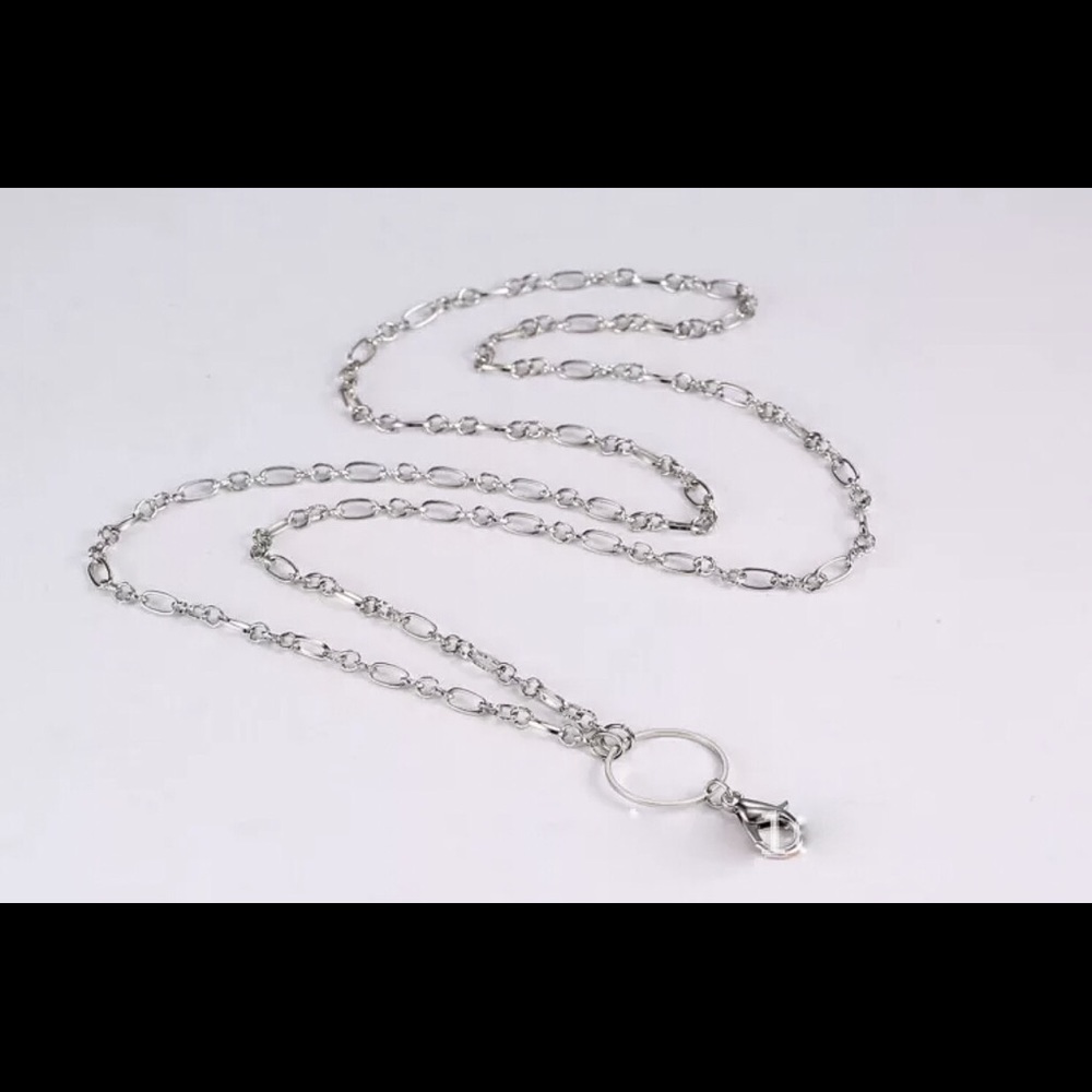 Alloy O-Ring Lobster Clasp Chain 4 Floating Locket